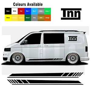 For VW Transporter T5 T6 T4 Sticker Decal Vinyl Camper Van Side Stripe Stickers