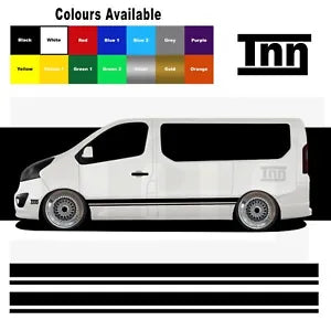 For Renualt Trafic Van Primastar Side Stripe Stickers Decal Vinyl Camper Graphic