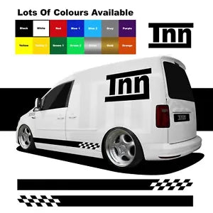 For Caddy VW Volkswagen Sticker Decal Vinyl Camper DUB Side Stripes Stickers Max