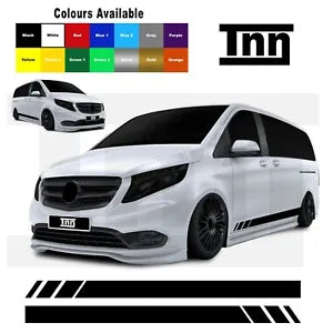 Stickers for Mercedes VITO Side Stripes Vito Racing Vinyl Graphics Decals Merc