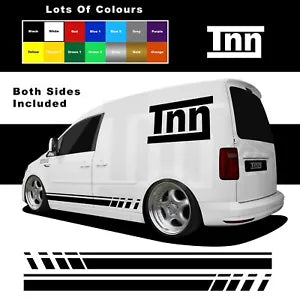 For VW Volkswagen Caddy Stickers Side Stripe Sticker Decal Vinyl Camper Van DUB