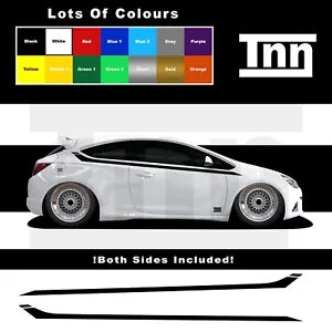 Side Stripe Stickers For Vauxhall Astra VXR SXI SRI GTC MK6 Graphics Decals Opel