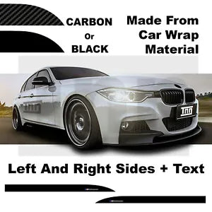 Side Skirt Car Stickers For BMW 3 Series M PERFORMANCE F10 F30 F31 F32 F33 F35