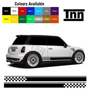 Side Stripe Stickers Vinyl Graphics Decals For Mini Cooper S One Clubman Flag