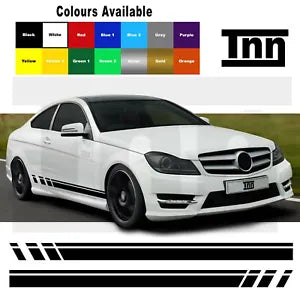 Side Stripe Decals Stickers For AMG Edition C63 507 Mercedes Benz C Class W204