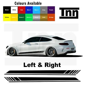 Side Stripe Stickers For Mercedes Benz AMG Edition 1 C63 Coupe Decal W205 C200