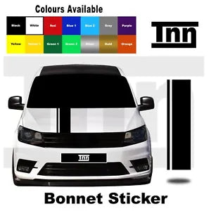 Bonnet Stripe Sticker For VW Volkswagen Caddy Mk 7 6 5 4 3 Sticker Decal Vinyl