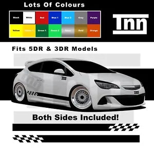 Side Stripe Stickers For Vauxhall Astra VXR SXI SRI Graphics Decals Insignia Ope