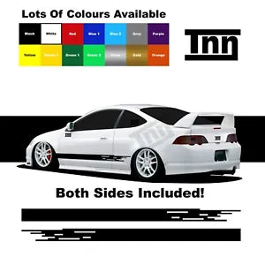 For Honda Integra Stickers Dc5 1 2 3 4 Type R Side Stripe Graphics Racing Decals