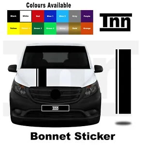 Bonnet Stickers for Mercedes VITO Stripes Vito Racing Vinyl Graphics Decals Merc