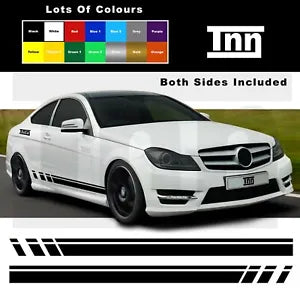 For Mercedes Benz C Class Stickers Side Stripe Decals AMG Edition C63 507 W204