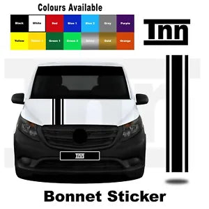 Sticker for Mercedes VITO Bonnet Racing Vinyl Graphics Decals Merc Stripes Hood