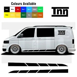 Stripe Stickers Vinyl Sticker Decals for VW Transporter T4 T5 T6 Side Campervan